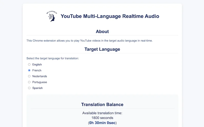 أضافة YouTube Multi-Language Audio